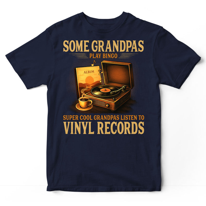 Vinyl Records Grandpas Bingo T-Shirt RTB006