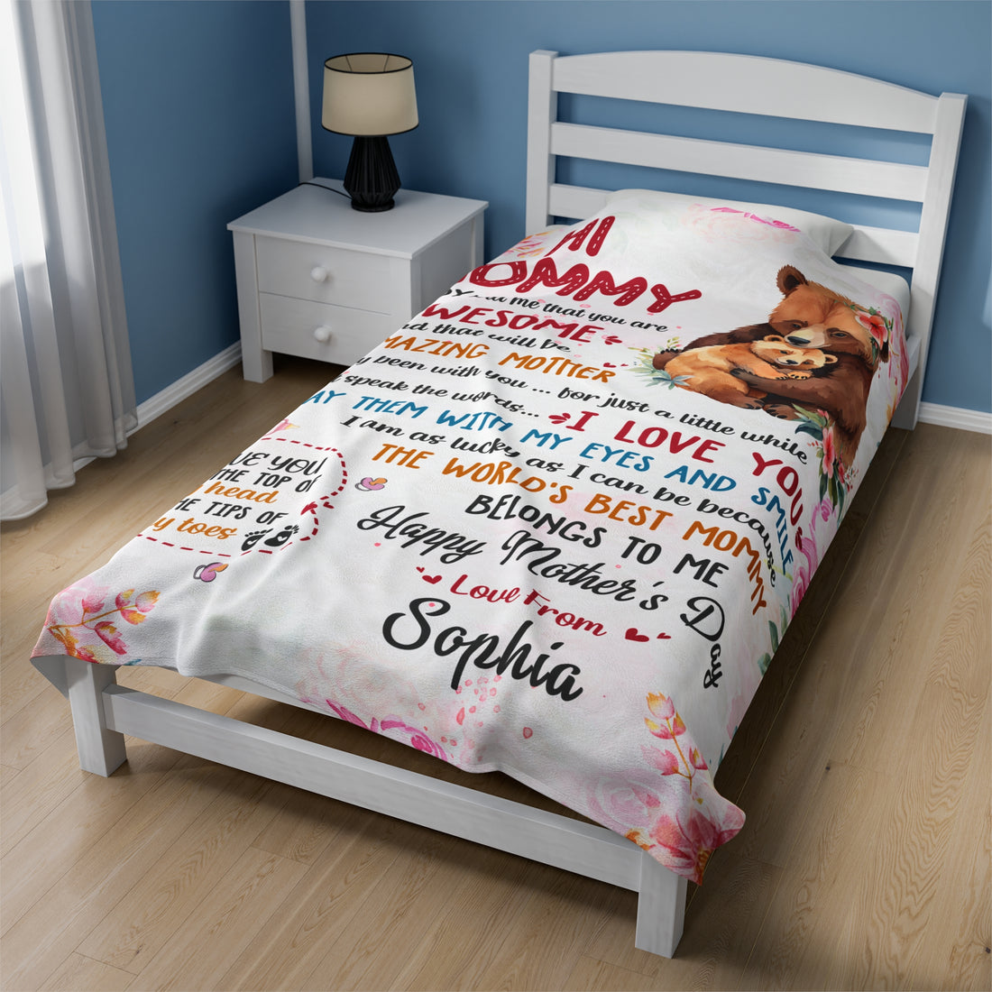 Personalized Hi Mommy You Are Awesome Blanket