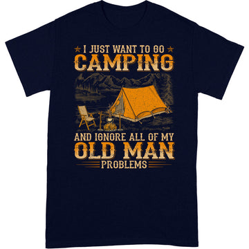 Camping Old Man Problems T-Shirt WDB043