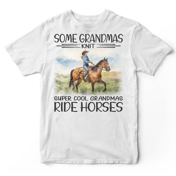 Horse Grandmas Knit T-Shirt HWA541