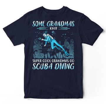 Scuba Diving Grandmas Knit T-Shirt PCA001