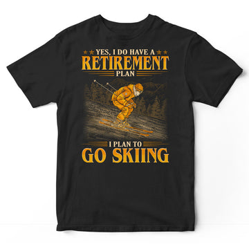 Skiing Retirement Plan T-Shirt GEC373