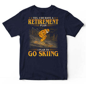 Skiing Retirement Plan T-Shirt GEC373