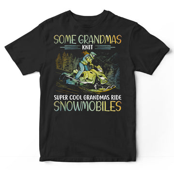 Snowmobile Grandmas Knit T-Shirt PSI158