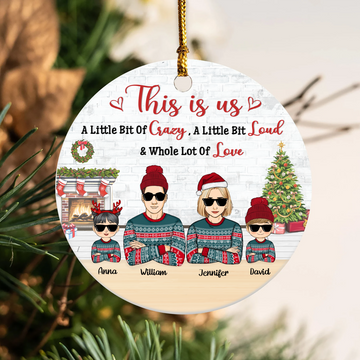 Personalized This Is Us Metal Christmas Ornament