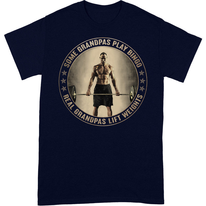 Weightlifting Some Grandpas Play Bingo T-Shirt CGB002