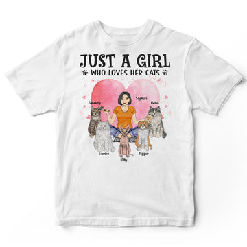 Personalized Just A Girl Loves Cat