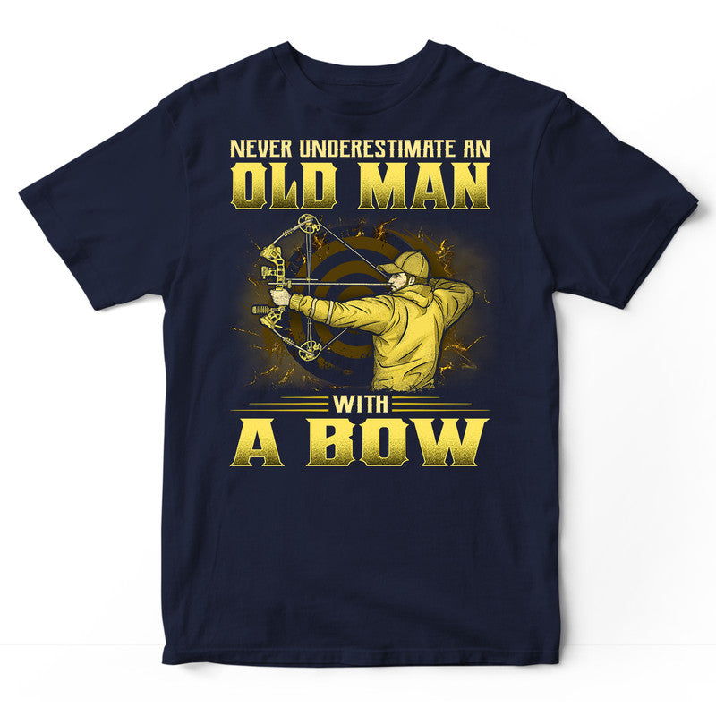 Archery Underestimate Old Man T-Shirt GRA072