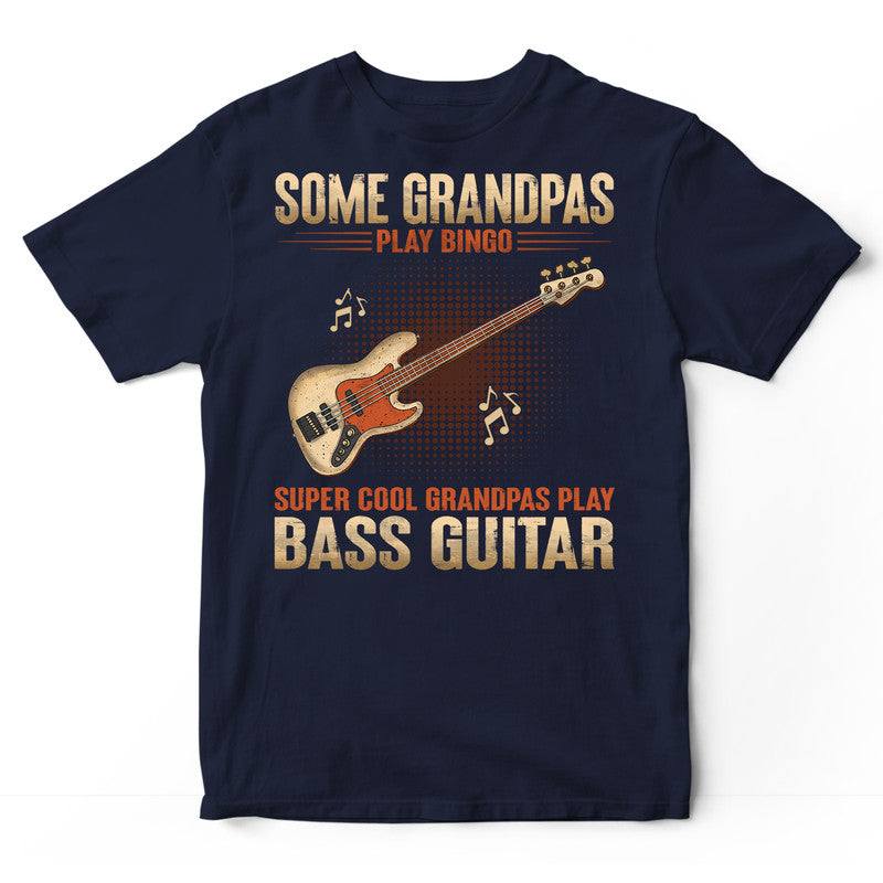 Bass Guitar Grandpas Play Bingo T-Shirt GRG194