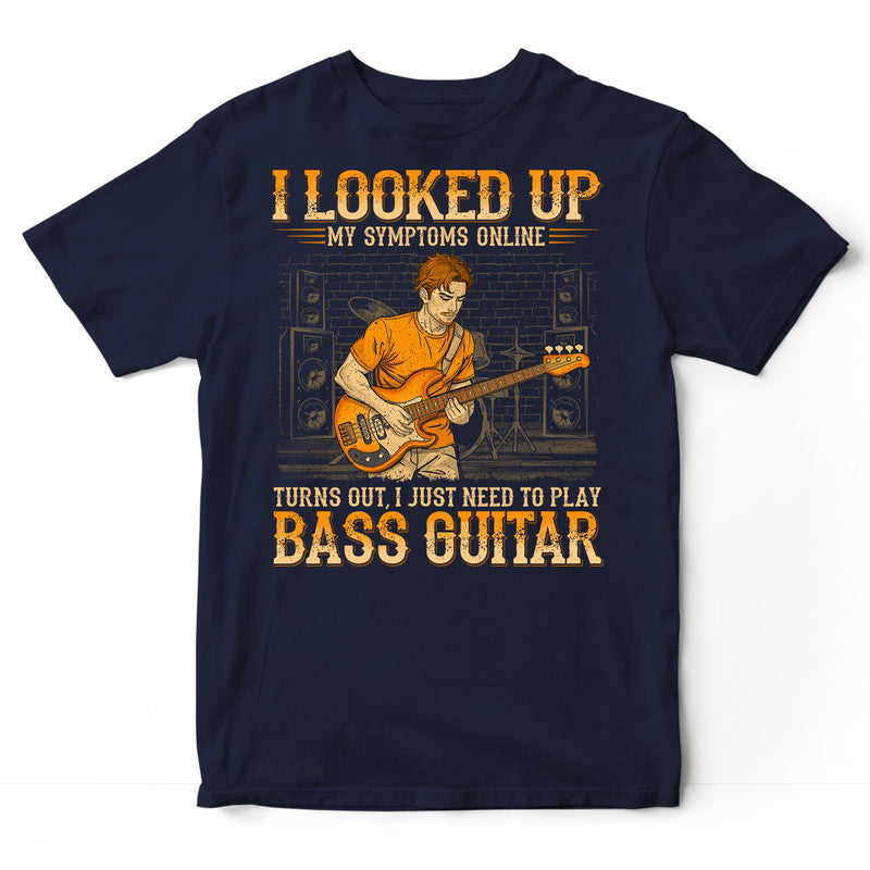 Bass Guitar Looked Symtomp Online T-Shirt WDB632