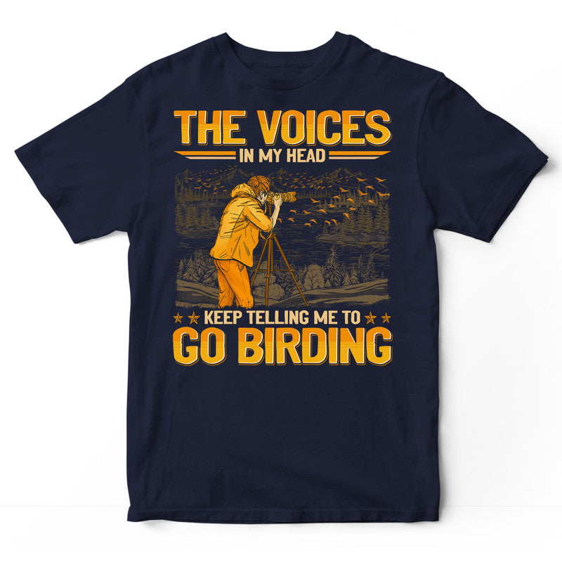 Birdwatching The Little Voices In My Head T-Shirt GEJ355