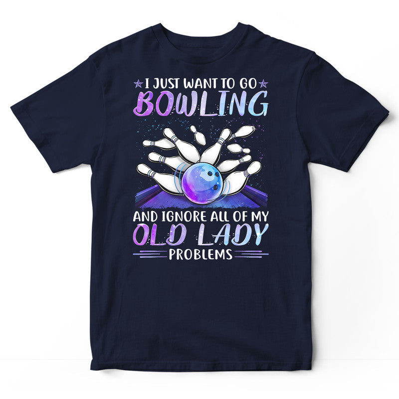 Bowling Old Lady Problems T-Shirt PSH081