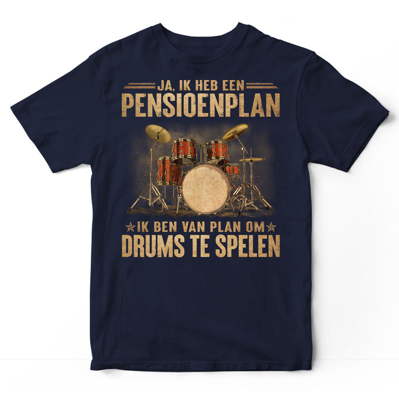 Drums Retirement Plan T-Shirt DGA080DU