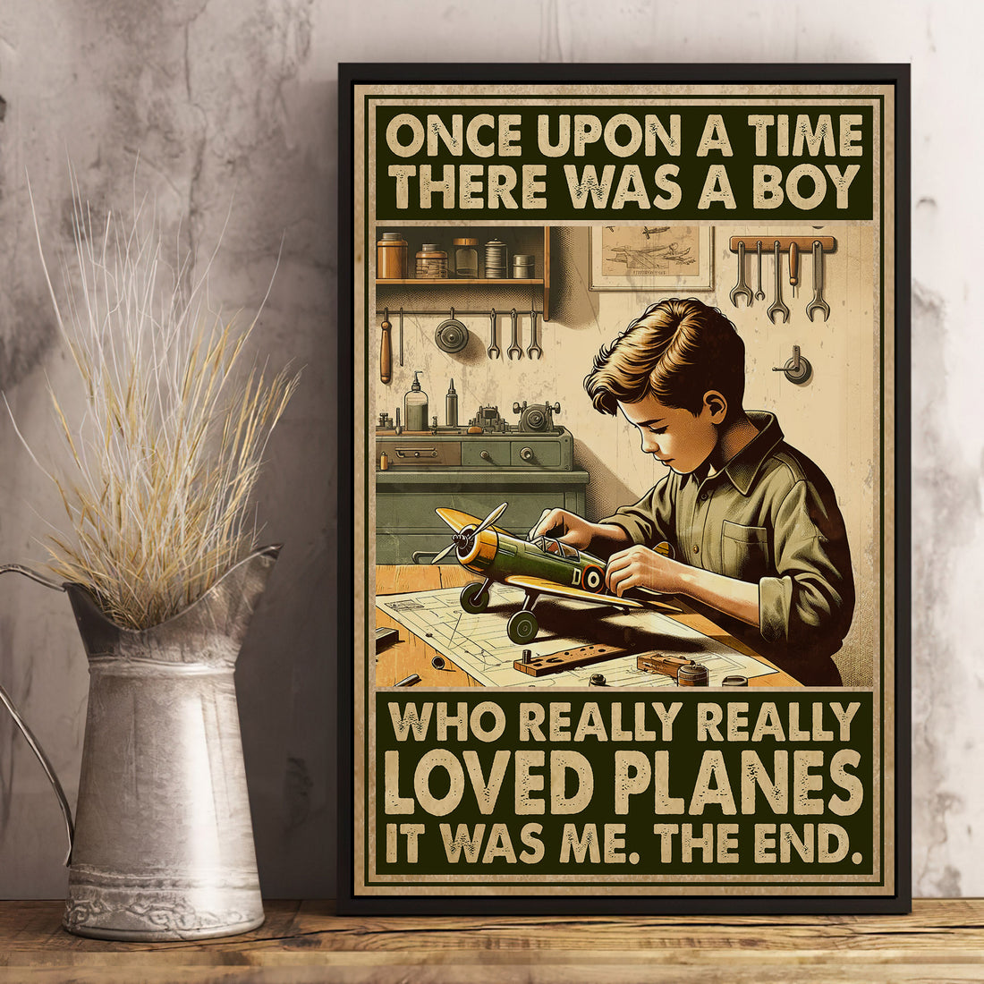 Model Aircraft Once Upon A Time Poster VPB059