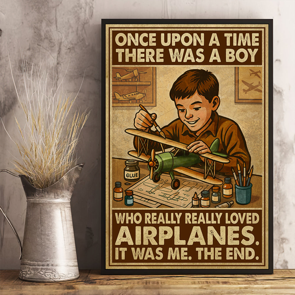Model Aircraft Once Upon A Time Poster VPB095