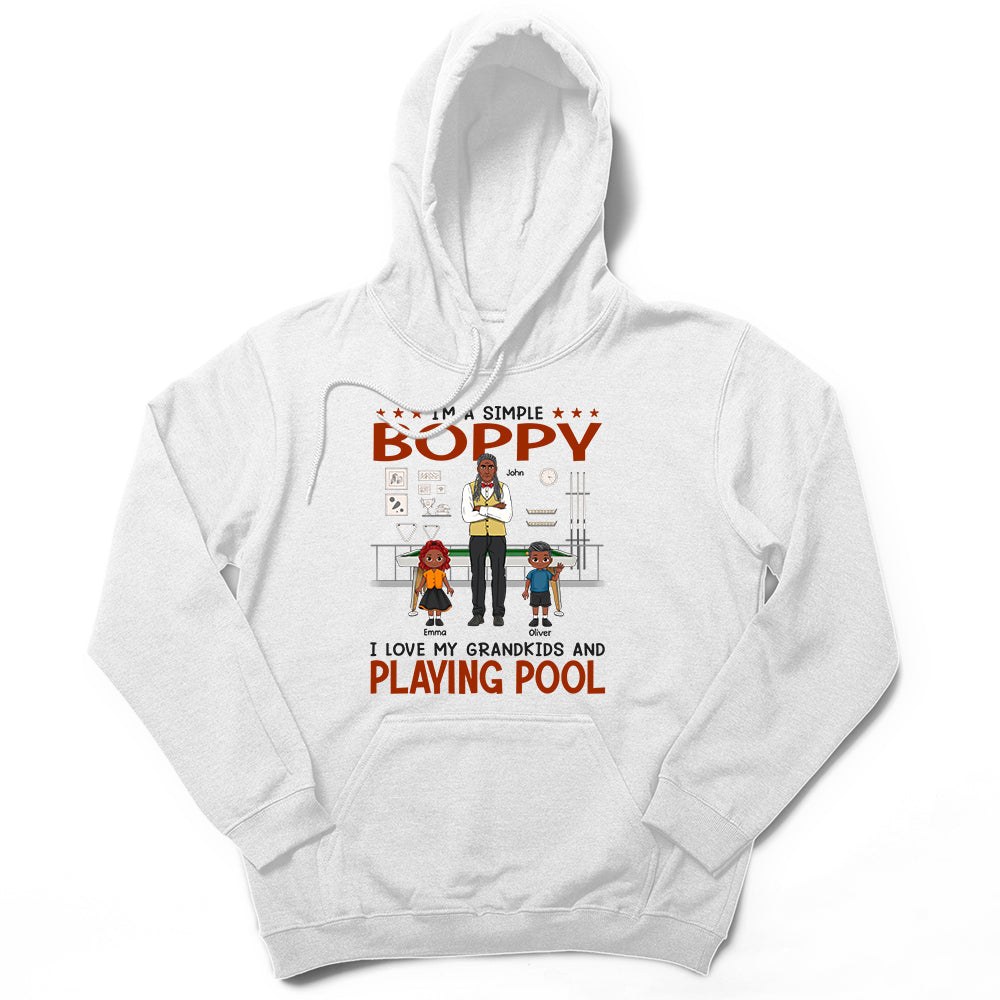 Personalized Simple Grandpa Love Pool T-Shirt