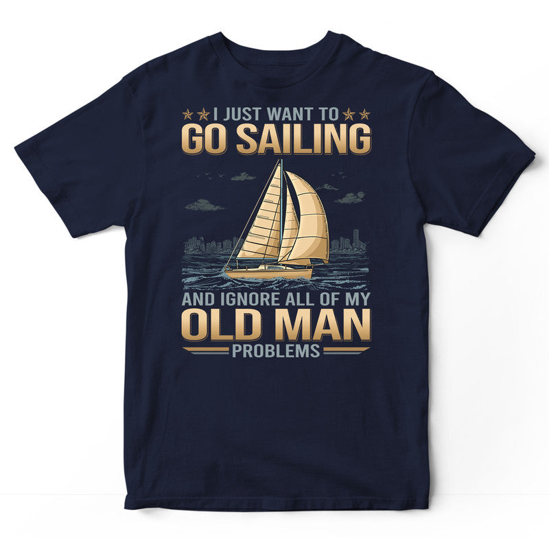 Sailing Old Man Problem T-Shirt GDB418