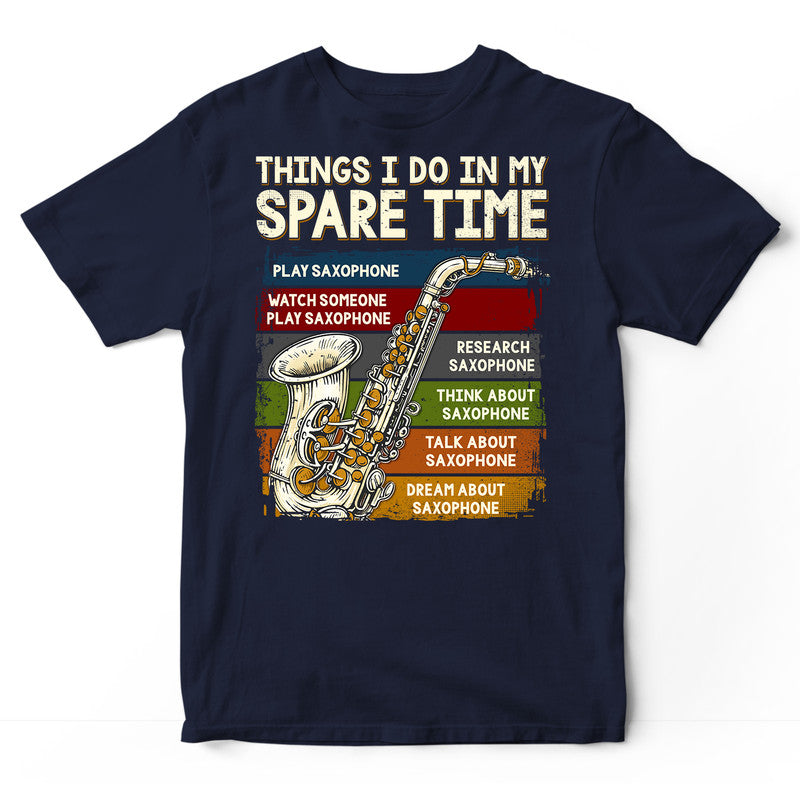 Saxophone Spare Time T-Shirt LVC054