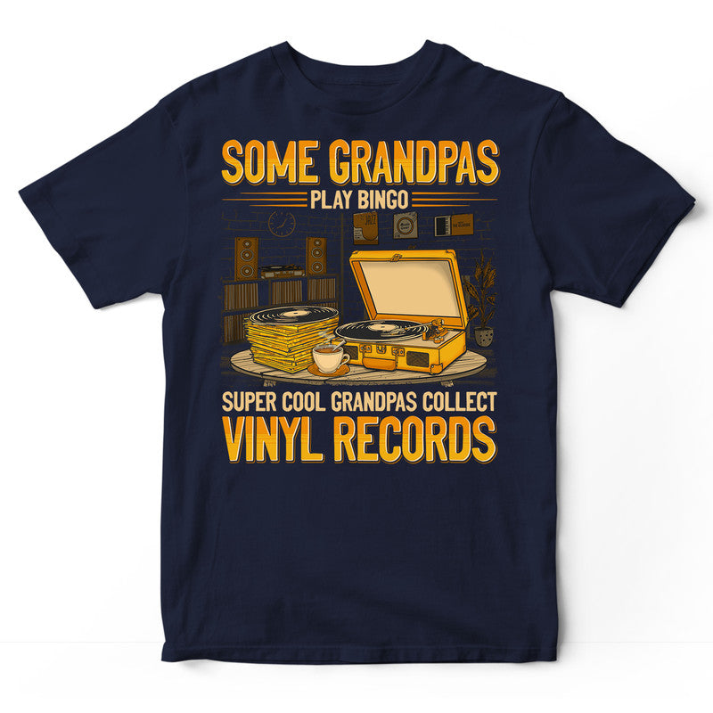 Vinyl Records Grandpas Bingo T-Shirt GEJ458