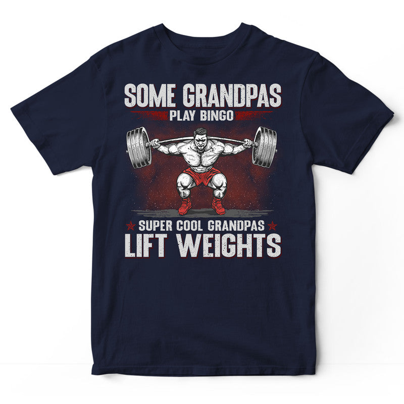 Weightlifting Grandpas Bingo T-Shirt BDA026