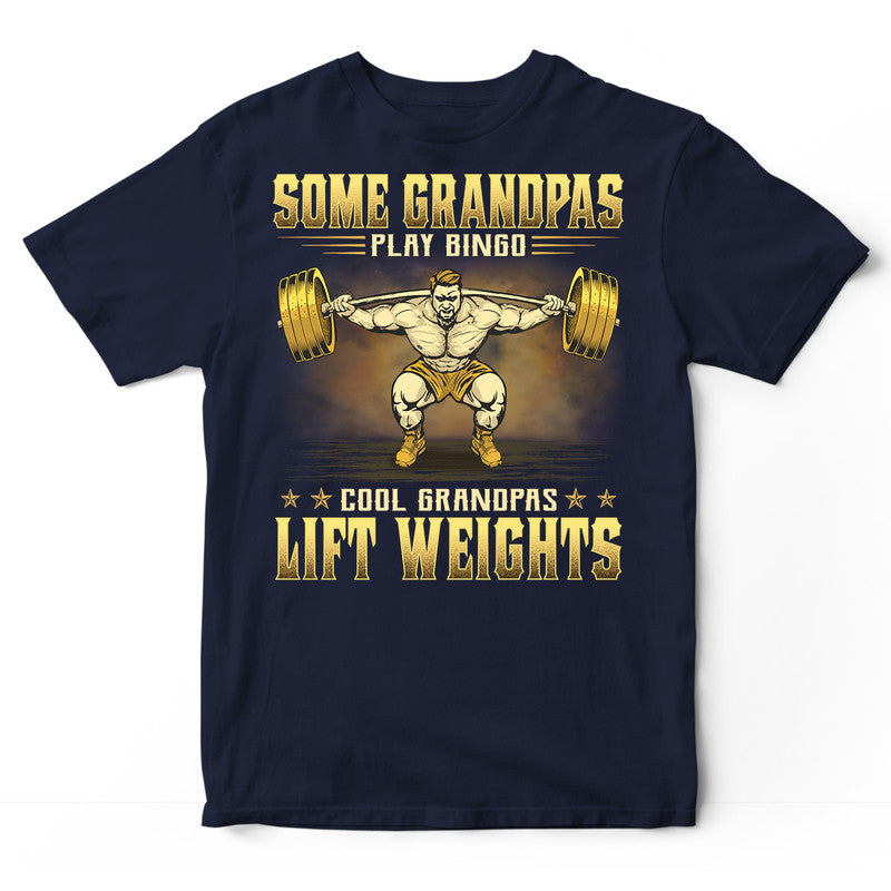 Weightlifting Grandpas Bingo T-Shirt GRE043