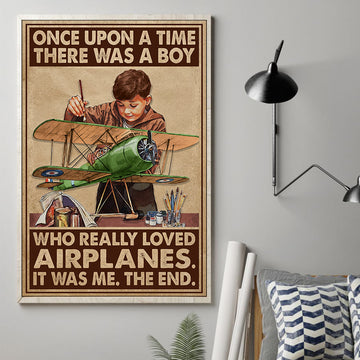 Model Aircraft Once Upon A Time Poster VPB001