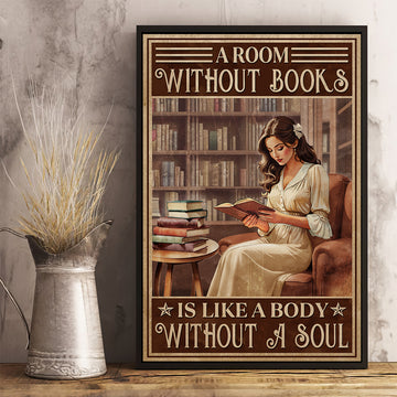 Reading A Room Without Books Poster VPB034
