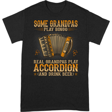 Accordion Grandpas Bingo Drink Beer T-Shirt WDB042