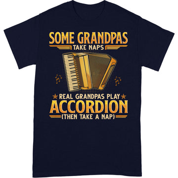Accordion Grandpas Take Naps T-Shirt