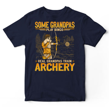 Archery Grandpas Play Bingo T-Shirt GEJ106