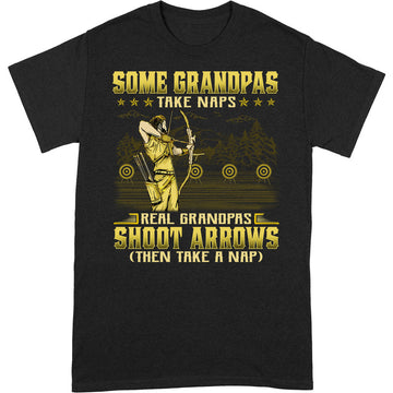 Archery Some Grandpas Take Naps T-Shirt GRA029