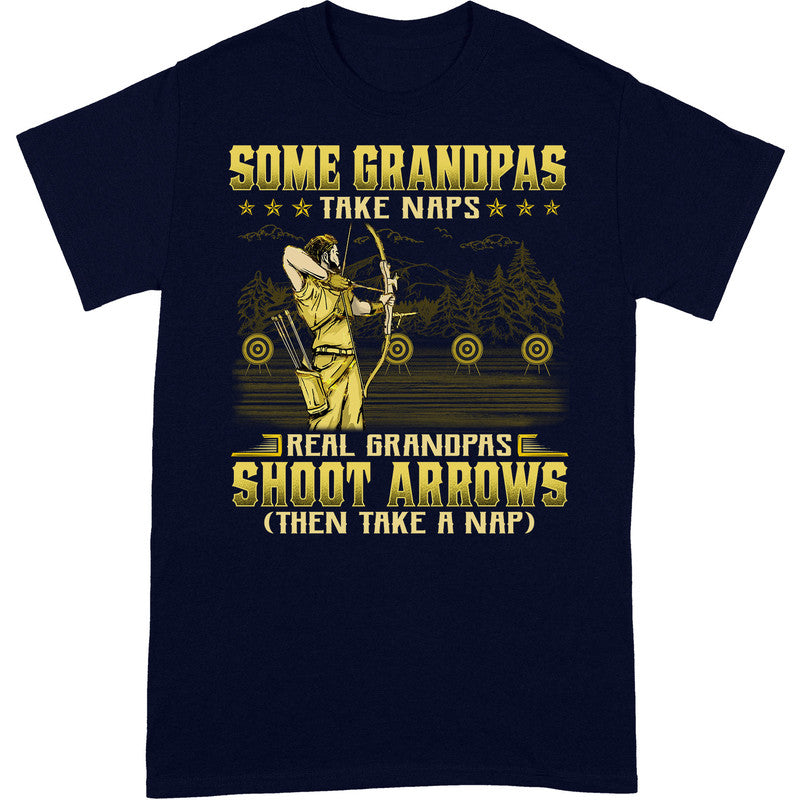 Archery Some Grandpas Take Naps T-Shirt GRA029