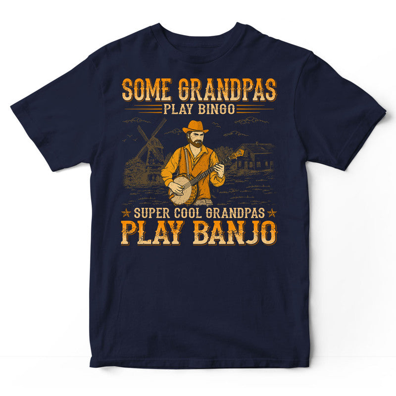 Banjo Cool Grandpas T-Shirt WDB073