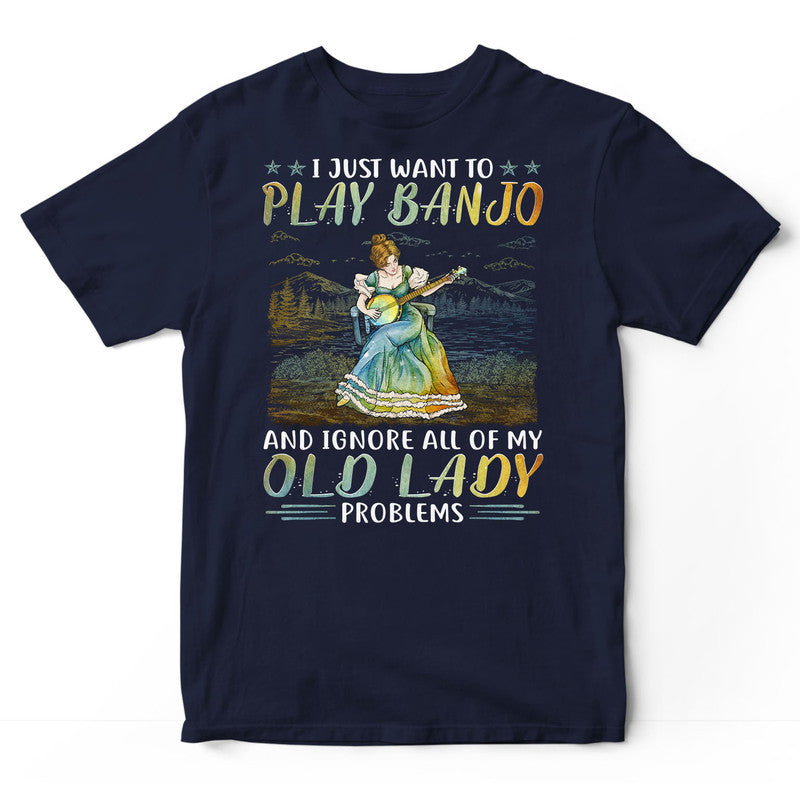 Banjo Old Lady Problems T-Shirt PSI419