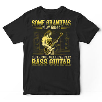 Bass Guitar Grandpas Bingo T-Shirt GRA039