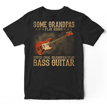 Bass Guitar Grandpas Bingo Super Cool T-Shirt DGB099