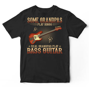 Bass Guitar Grandpas Bingo Super Cool T-Shirt GRG025