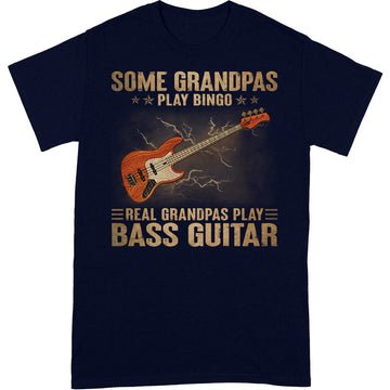 Bass Guitar Grandpas Play Bingo T-Shirt DGA042