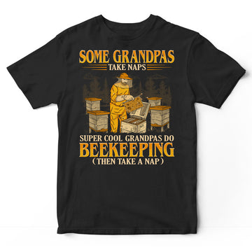 Beekeeping Grandpas Take Naps T-Shirt GEC177