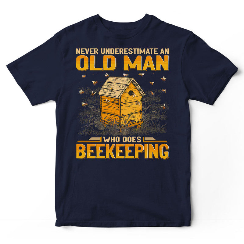 Beekeeping Underestimate Old Man T-Shirt GEA438