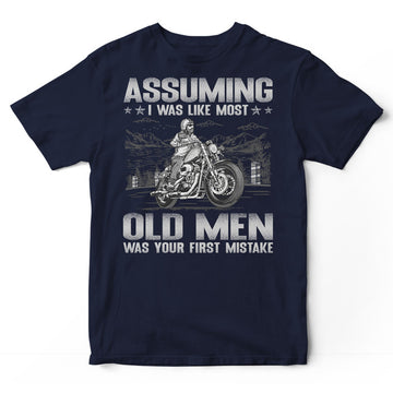 Biker Assuming Old Men T-Shirt GSB093