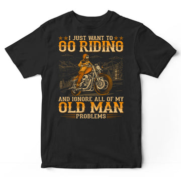 Biker Old Man Problems T-Shirt WDB201