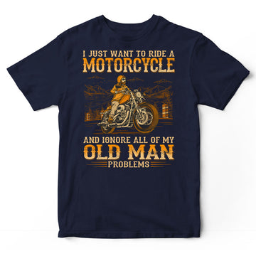 Biker Old Man Problems T-Shirt WDB237