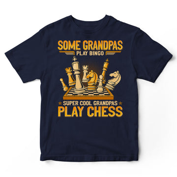 Chess Super Cool Grandpas Bingo T-Shirt GEA142