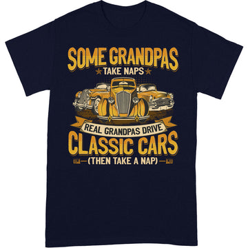 Classic Car Grandpas Take Naps T-Shirt