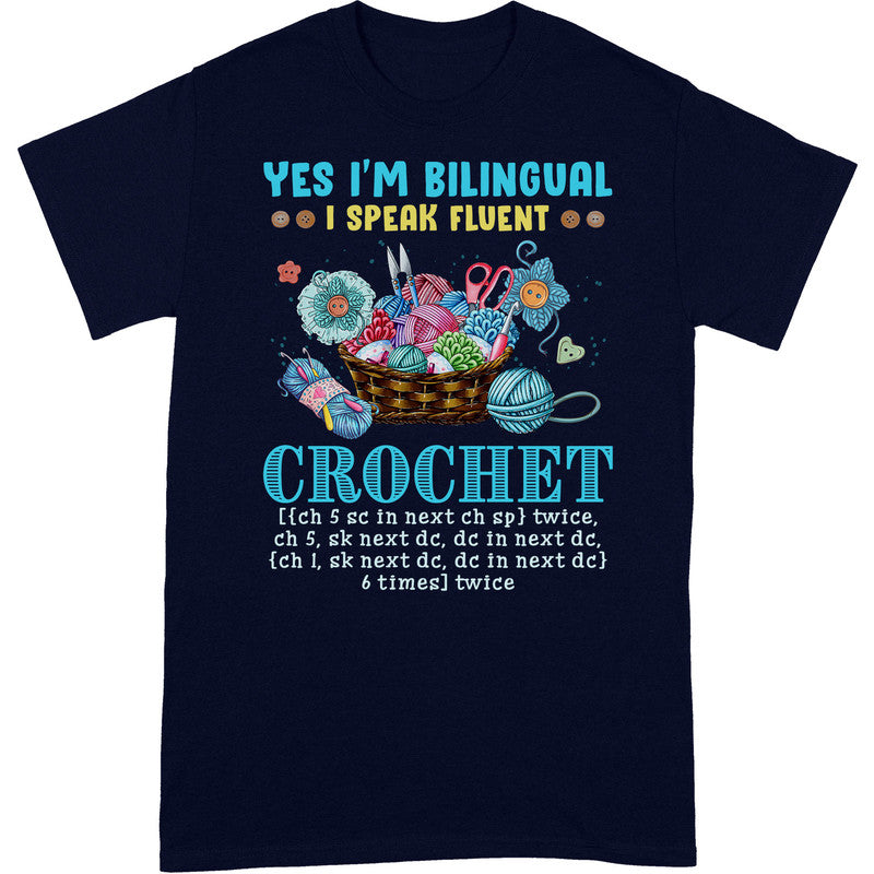 Crochet Billingual T-Shirt