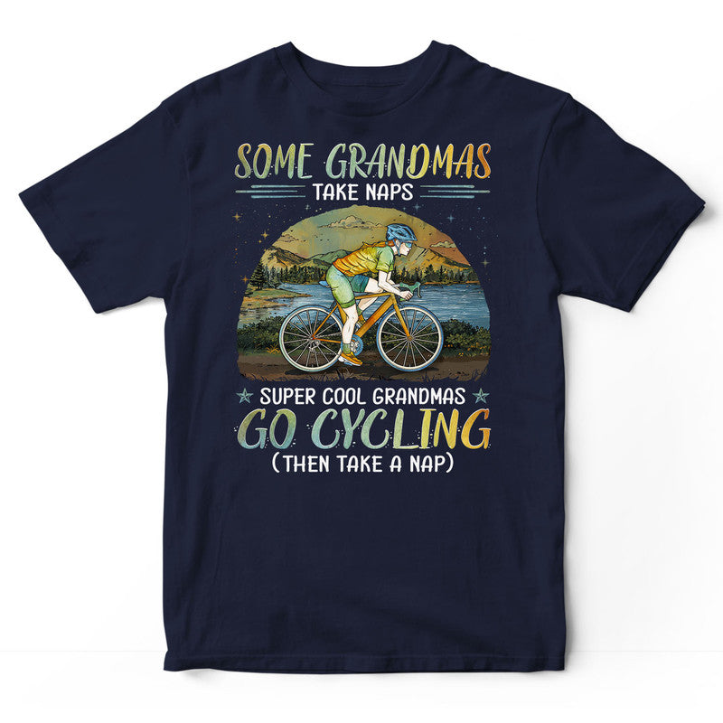 Cycling Grandmas Take Naps T-Shirt PSJ098