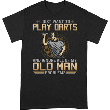 Darts Ignore Old Man Problems T-Shirt GDB008