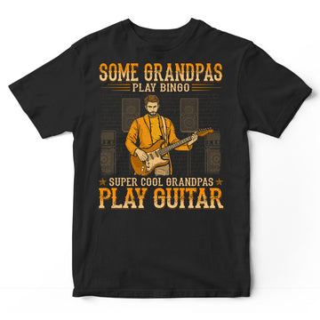 Electric Guitar Cool Grandpas T-Shirt WDB076