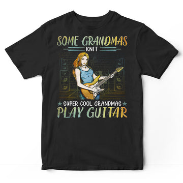 Electric Guitar Grandmas Knit T-Shirt PSI130